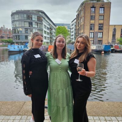 Emily Westbrook, Emma Bell and Sonny Kelly-Green attend the Legal Cheek Awards 2024