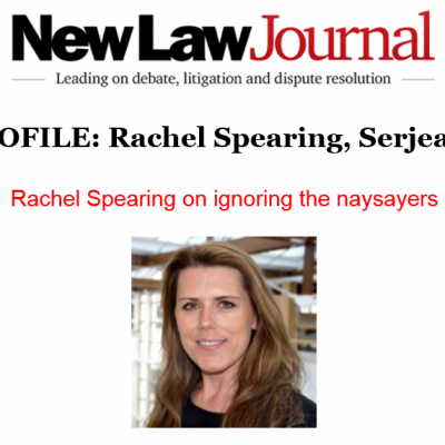 Rachel Spearing's Q & A featured in the New Law Journal